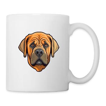 Mallorca Mastiff Dog Breed Cartoon Kawaii Illustra - Mug - white - Right