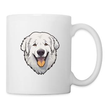 Maremma Sheepdog Dog Breed Cartoon Kawaii Illustra - Mug - white - Right