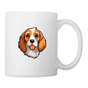 Nederlandse Kooikerhondje Dog Breed Cartoon Kawaii - Mug blanc - blanc - Droite