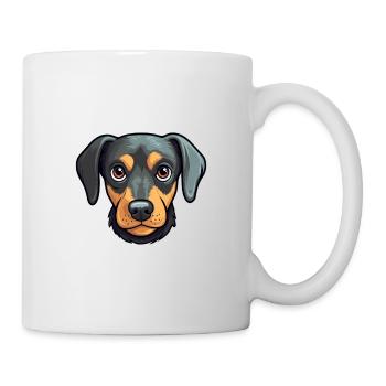 Nouvelle-Zélande Tête Chien Race Cartoon Kawaii Illus - Mug blanc - blanc - Droite