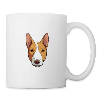 Miniatur Bullterrier Hunderasse Cartoon Kawaii Il - Tasse - Weiß - Rechts