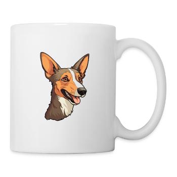 Mallorca Ratter Hunderasse Cartoon Kawaii Illustrati - Tasse - Weiß - Rechts