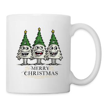 Funny Crazy Christmas Trees Christmas - Mug - white - Right