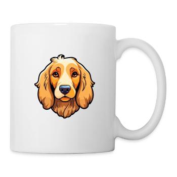 Levesque chien race Cartoon Kawaii Illustration - Mug blanc - blanc - Droite