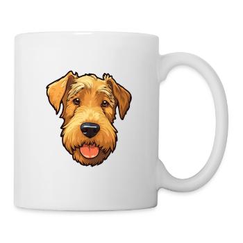 Lakeland Terrier Dog Breed Cartoon Kawaii Illustra - Mug - white - Right