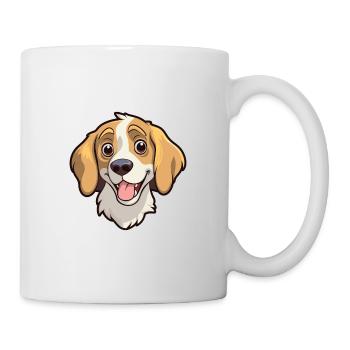 Kyi Leo Hunderasse Cartoon Kawaii Illustration - Tasse - Weiß - Rechts