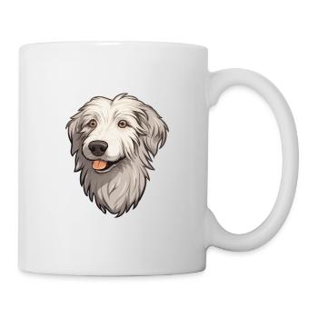 Kuchi Afghan Shepard chien race Cartoon Kawaii Illu - Mug blanc - blanc - Droite