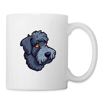 Kerry Blue Terrier Hunderasse Karikatur Kawaii Illust - Tasse - Weiß - Rechts