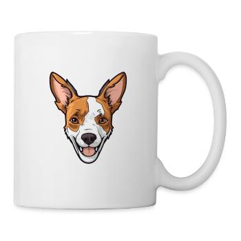 Terrier japonais chien race dessin animé kawaii illustra - Mug blanc - blanc - Droite