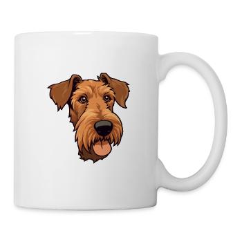 Irish Terrier Dog Breed Cartoon Kawaii Illustratio - Mug - white - Right