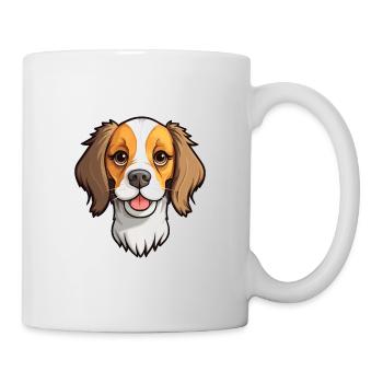 Havenese chien race dessin animé Kawaii Illustration - Mug blanc - blanc - Droite