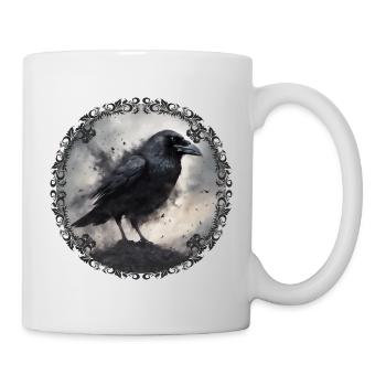 Dunkler Rabe 2 - Tasse - Weiß - Rechts