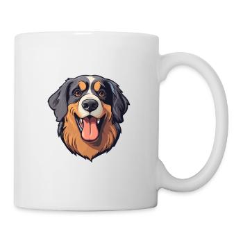 Formose Mountain Dog race Cartoon Kawaii Illustr - Mug blanc - blanc - Droite