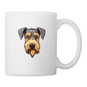 Chien de chasse allemand Terrier race de chien Cartoon Kawaii Il - Mug blanc - blanc - Droite