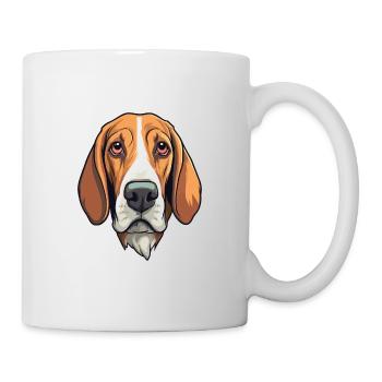 Estnischer Jagdhund Rasse Cartoon Kawaii Illustrati - Tasse - Weiß - Rechts