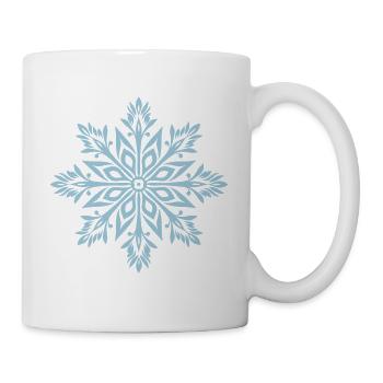 Snowflake, Winter, Snowflake, Star, Pattern, Ice - Mug - white - Right