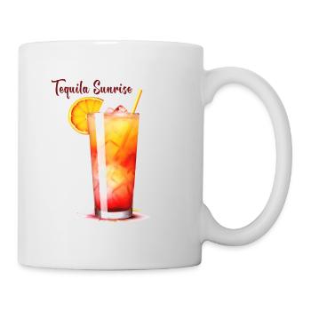 Tequila Sunrise Cocktail Long Drink - Mug blanc - blanc - Droite