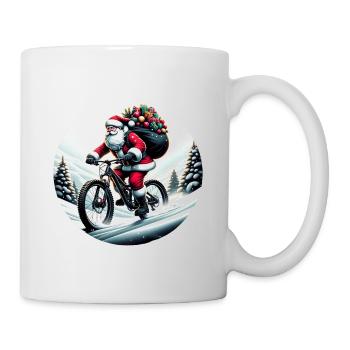 Santa Claus Downhill: Mountain Bike Adventure - Mug - white - Right