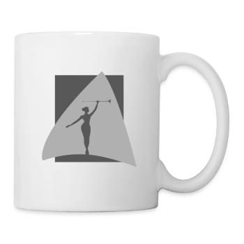 Bâton de Rotation De Poteau Twirling Gymnastique Gymnastique - Mug blanc - blanc - Droite