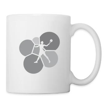Ballon de plage de tennis de plage - Mug blanc - blanc - Droite
