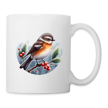 Wintervogel - Tasse - Weiß - Rechts
