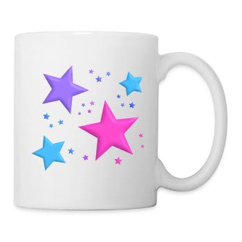 Sterne - Tasse - Weiß - Rechts