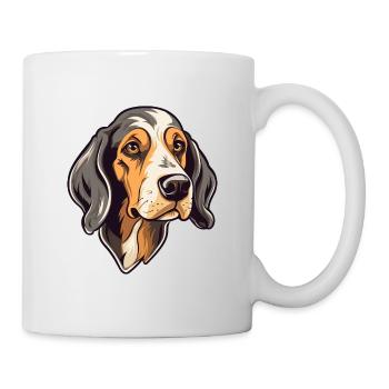 Polnische Jagdhunderasse Karikatur Kawaii Illustrati - Tasse - Weiß - Rechts