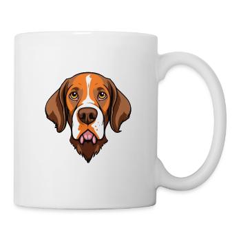 Portugiesischer Vorstehhund Rasse Cartoon Kawaii Illust - Tasse - Weiß - Rechts