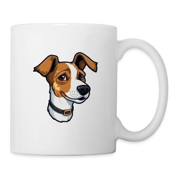 Teddy Roosevelt Terrier Hunderasse Cartoon Kawaii I - Tasse - Weiß - Rechts