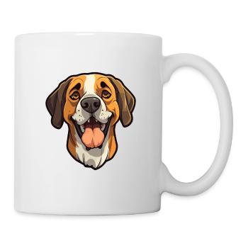 Tosa Hunderasse Cartoon Kawaii Illustration - Tasse - Weiß - Rechts