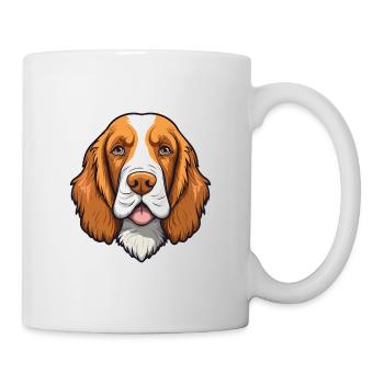 Welsh Springer Épagneul chien race Cartoon Kawaii Il - Mug blanc - blanc - Droite