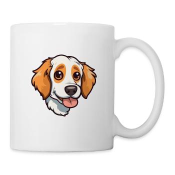 Volpino Italiano Dog Breed Cartoon Kawaii Illustra - Mug - white - Right