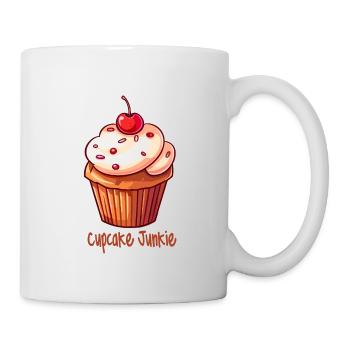 Cupcake Junkie Cupcakes Candy Baked Goods - Mug - white - Right
