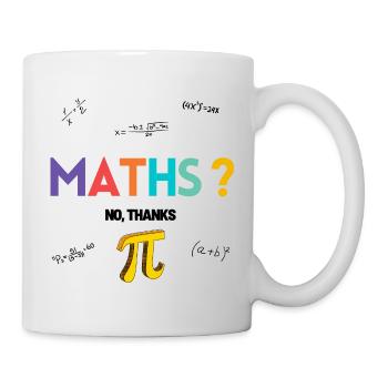 Mathe nein danke - Tasse - Weiß - Rechts