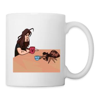 morning grumpy - Tasse - Weiß - Rechts