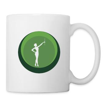 Bâton virevoltant Tournant de tige virevoltante - Mug blanc - blanc - Droite