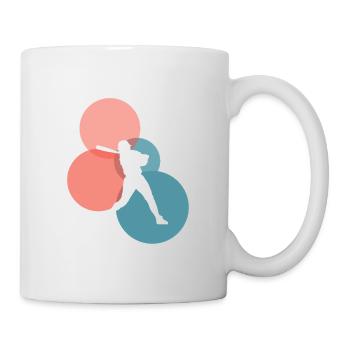 Lanceur Softball Joueur de Softball - Mug blanc - blanc - Droite