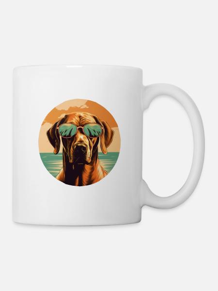 Rhodesian Ridgeback Cool - Rhodesian Ridgeback - Tasse - Weiß