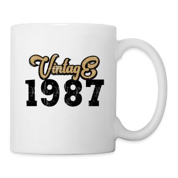 Millésime 1987 - Mug blanc - blanc - Droite