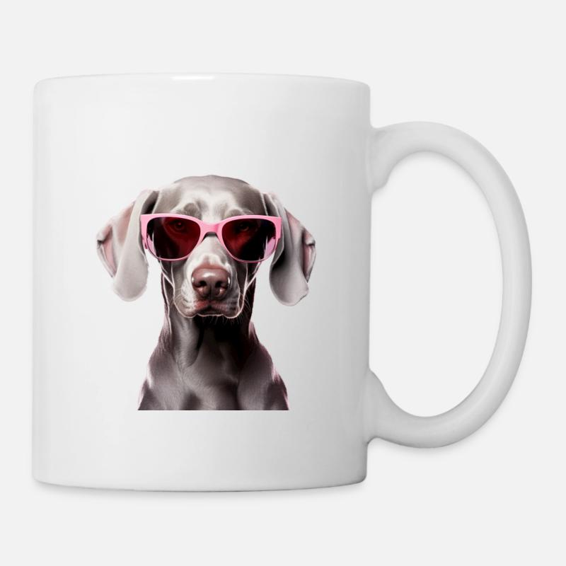 Braque de Weimar Cool - Braque de Weimar - Mug blanc - blanc