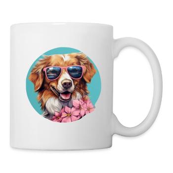 Nouvelle-Écosse Duck Tolling Retriever Cool - Mug blanc - blanc - Droite