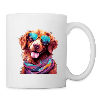 Retriever de la Nouvelle-Écosse - Mug blanc - blanc - Droite