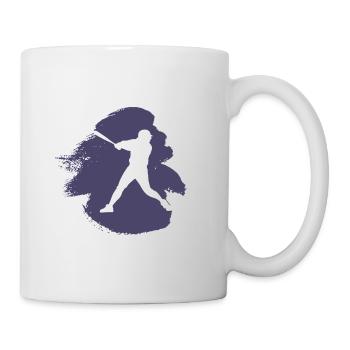 Baseball Softball Joueur Softball Batte - Mug blanc - blanc - Droite