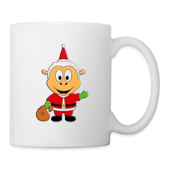 WEIHNACHTSMANN - SCHAF - WEIHNACHTEN - TIERISCH - Tasse - Weiß - Rechts