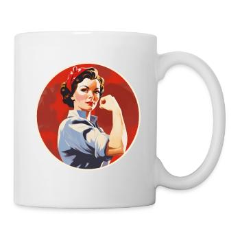 Starke Frau - Tasse - Weiß - Rechts