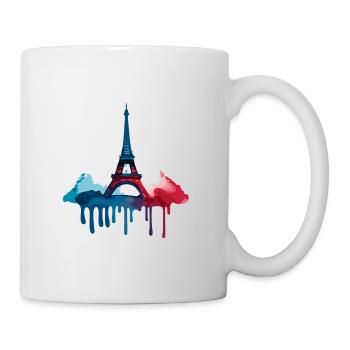 Tour Eiffel Coloré - Mug blanc - blanc - Droite
