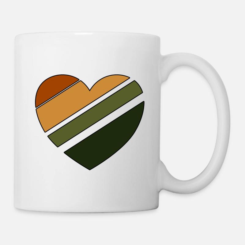 Coeur d'automne - Mug blanc - blanc