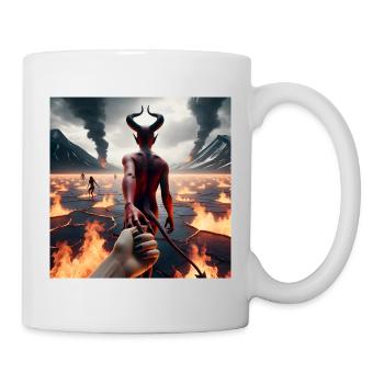 Suivez-moi jusqu’aux abysses - Pacte du Diable Infernal #07 - Mug blanc - blanc - Droite