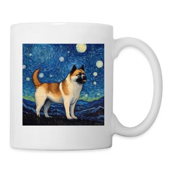 American Akita Sternennacht - Tasse - Weiß - Rechts