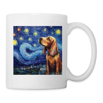Bloodhound Sternennacht - Tasse - Weiß - Rechts